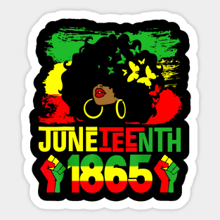 Juneteenth Is My Independence Day Black Women Black Pride Sticker